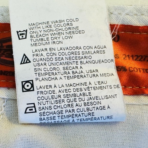 Dickies Pants Mens 40x29 Beige Khakis Polyester Cotton Zip Fly W541E5F - Picture 7 of 9